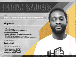 Jerrian Sanders Best Sports Performance Coach In Jacksonville Florida